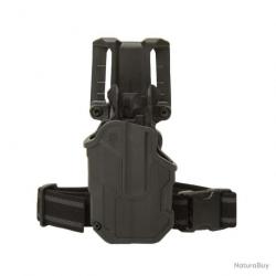 Holster T-Series L2C Overt LB TLR7/8 Glock 17/19/22/23/31/32/45/47 Blackhawk - Noir - Glock 17 / 19 