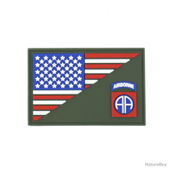 Morale patch 82nd Airborne half flag 101 Inc