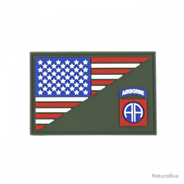 Morale patch 82nd Airborne half flag 101 Inc