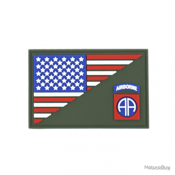 Morale patch 82nd Airborne half flag 101 Inc