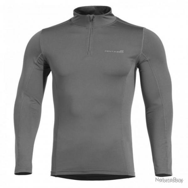 T shirt baselayer Pindos 1 2 Zip Pentagon Gris