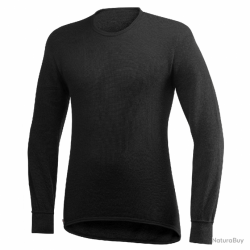 T shirt baselayer Crewneck 200 Woolpower Noir