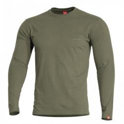 T shirt manches longues Ageron Pentagon Vert olive