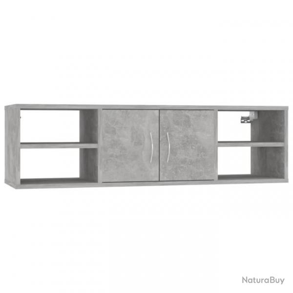 tagre murale Gris bton 102x30x29 cm Agglomr 806260