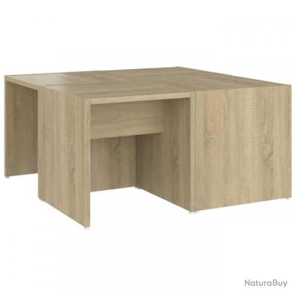 Tables basses 4 pcs Chne Sonoma 33x33x33 cm Agglomr 806816