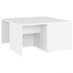 Tables basses 4 pcs Blanc 33x33x33 cm Aggloméré 806813