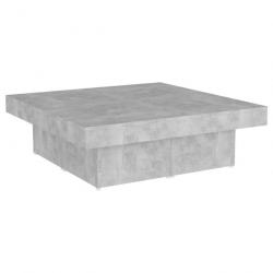 Table basse Gris béton 90x90x28 cm Aggloméré 806916