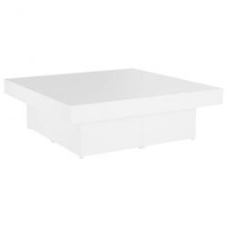 Table basse Blanc 90x90x28 cm Aggloméré