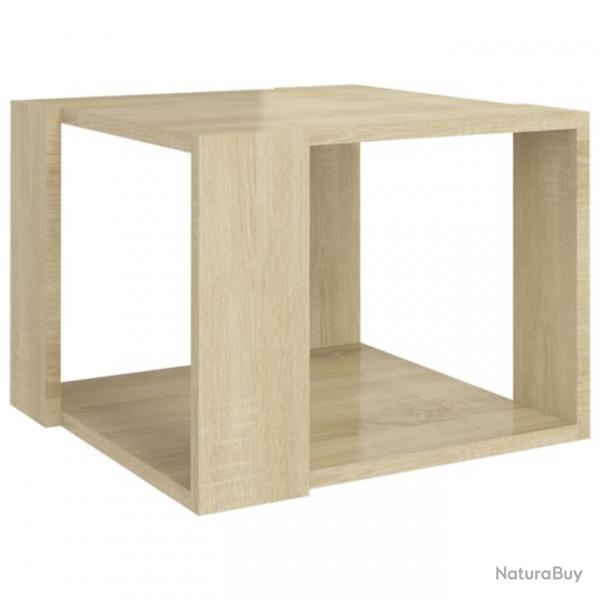 Table basse Chne sonoma 40x40x30 cm Bois d'ingnierie