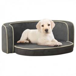 Canapé pliable pour chien Gris 73x67x26 cm Coussin lavable 171108