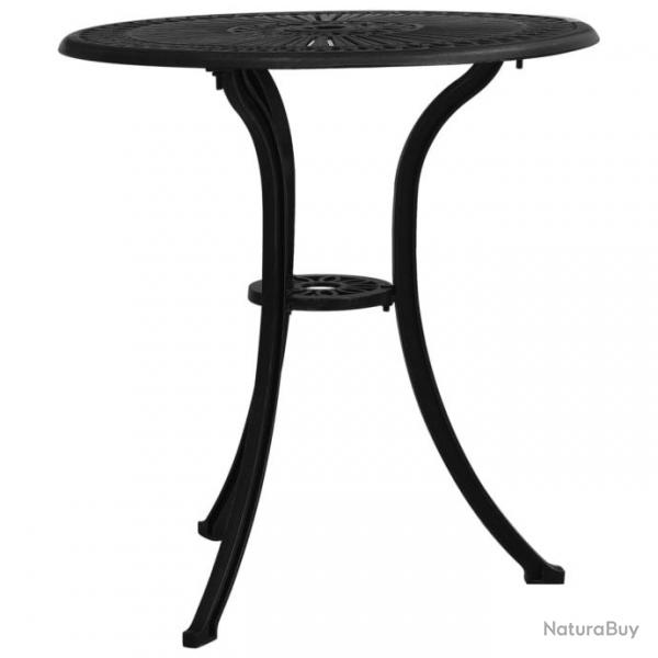 Table de jardin Noir 62x62x65 cm Aluminium coul 315580