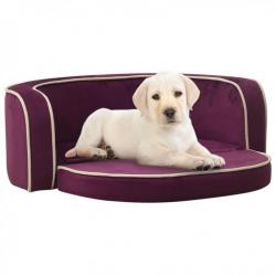 Canapé pliable pour chien Bordeaux 73x67x26 cm Coussin lavable 171113