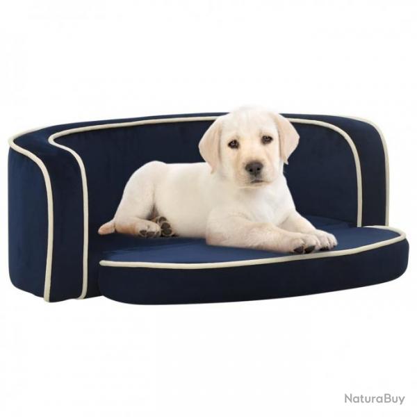 Canap pliable pour chien Bleu 73x67x26 cm Coussin lavable 171112