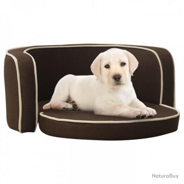 Canap pliable pour chien Marron 76x71x30 cm Coussin lavable 171117