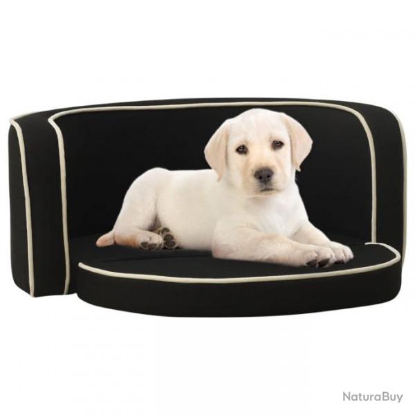 Canap pliable pour chien Noir 76x71x30 cm Coussin lavable 171118