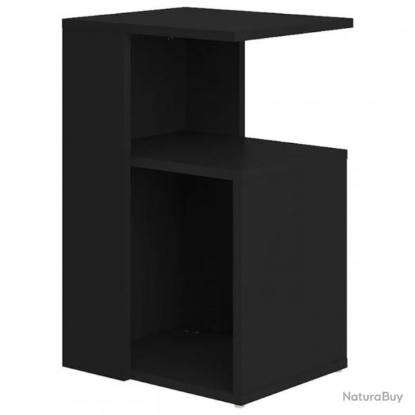 Table d'appoint Noir 36x30x56 cm Agglomr 802994