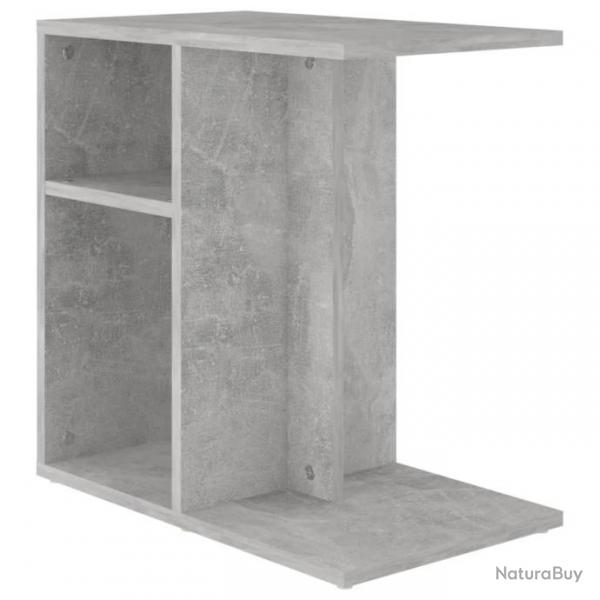 Table d'appoint Gris bton 50x30x50 cm Agglomr 803024