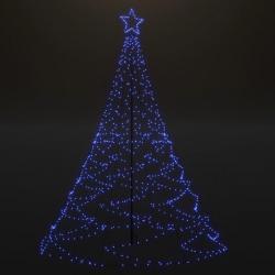 Arbre de Noël avec poteau en métal 500 LED bleues 3 m 328628
