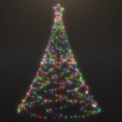 Arbre de Noël avec poteau en métal 500 LED colorées 3 m 328630