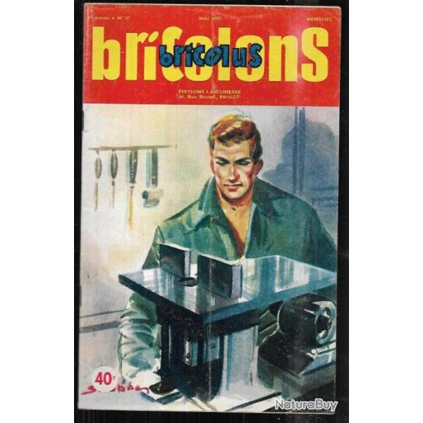 bricolons bricolus 57 mai 1952 toupie bricoleur, berceau bascule poupe, escalier en bton, menuiser