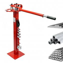 Cintreuse de tubes sur pied presse atelier cintrer manuelle carré rond plat acier plier rouge 16_00