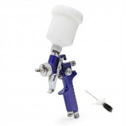 Pistolet à peinture professionnel HVLP avec buse de 0.8 mm bleu 16_0000636