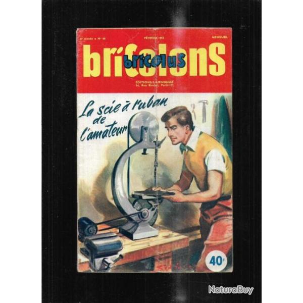 bricolons bricolus 66 fvrier 1953 parc de bb , table  caf plateau tournant, petit planeur