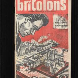 bricolons 77 janvier 1954 , tour universel, coffre à linge, porte bretzels, pèse lettre, bibliothèqu