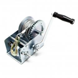 Treuil galvanisé à câble manuel rapport transmission 4:1/8:1 halage 1100 kg 8 m palan 16_0000519