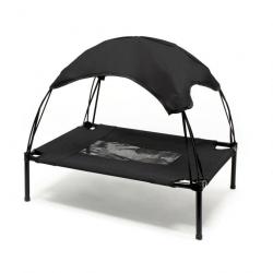 Transat chien 122 m 30 kg max lit surélevé protection soleil XL relax noir 16_0000532