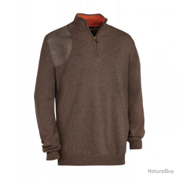 Pull de chasse Club Interchasse Wilfrid Marron