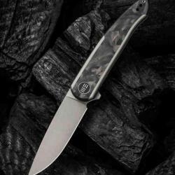 Couteau We Knife Smooth Sentinel FCarbone Lame Acier CPM-20CV Manche Titane IKBS Framelock WE200431