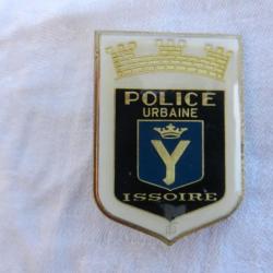 ancien insigne Police Nationale - Police Urbaine - Issoire