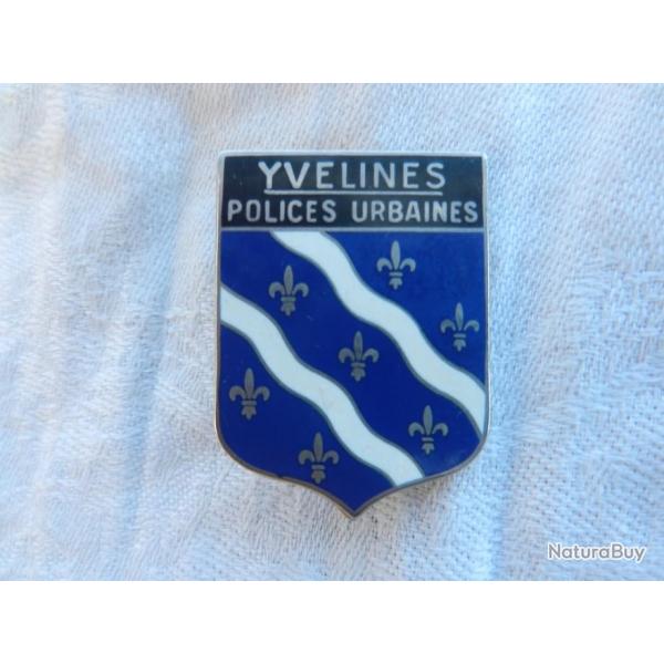 ancien insigne Police Nationale - Polices Urbaines - Yvelines