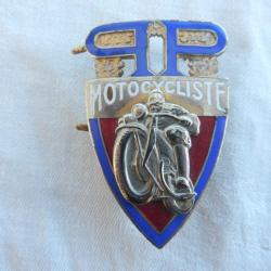 ancien insigne Prefecture Police motocycliste - Police Nationale