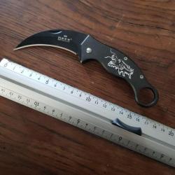 Couteau canif de poche etat neuf liner lock griffe courbe tres bon etat