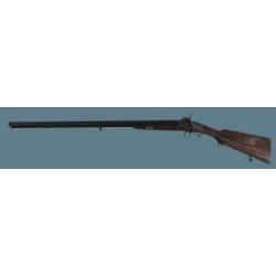 Magnifique fusil de chasse à percussion, table basque à la Miquelets, fin 18ème
