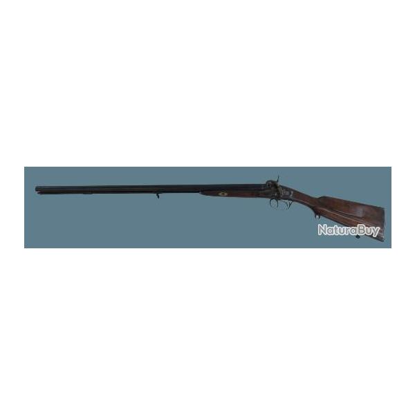 Magnifique fusil de chasse  percussion, table basque  la Miquelets, fin 18me