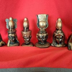Série de petits bustes égyptien