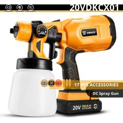 Pistolet Pro a Peinture Vernis Lasure 800ml, Modele: 20VDKCX01