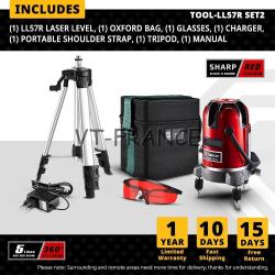 Niveau Laser Rotatif 360 Auto Nivelant 6 Points, Modele: LL57R SET2