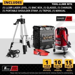 Niveau Laser Rotatif 360 Auto Nivelant 6 Points, Modele: LL58R SET2