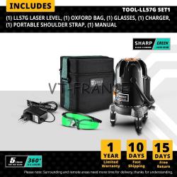 Niveau Laser Rotatif 360 Auto Nivelant 6 Points, Modele: LL57G SET1