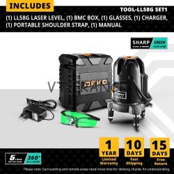 Niveau Laser Rotatif 360 Auto Nivelant 6 Points, Modele: LL58G SET1