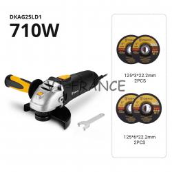 Meuleuse d Angle Pro 125mm 11000t/mn, Modele: DKAG25LD1-S2
