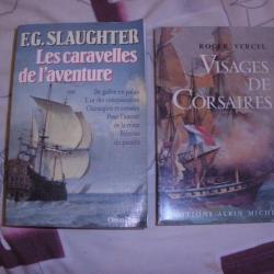 LES CARAVELLES DE L'AVENTURE + VISAGES DE CORSAIRES de Roger Vercel edition originale 1943