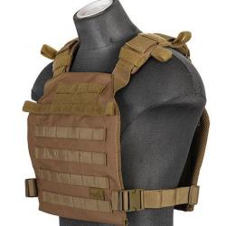 Gilet léger Plate carrier Coyote Brown 1000D Lancer Tactical