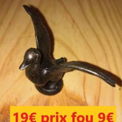 PETIT BRONZE  CANARD à L'ENVOL   H 4 cms