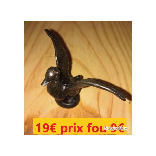 PETIT BRONZE  CANARD  L'ENVOL   H 4 cms