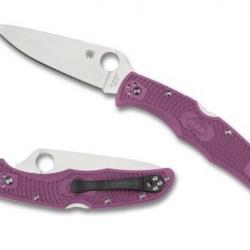 C10FPPR-Couteau de poche Spyderco Endura 4 Violet